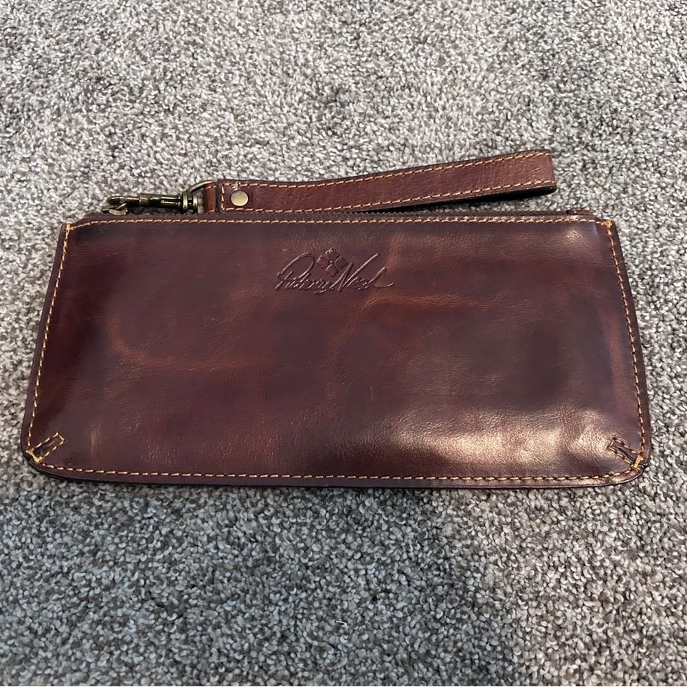 Patricia Nash leather wristlet wallet